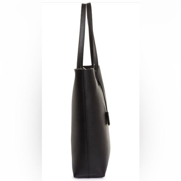 SAINT LAURENT North/South Leather Shopping Bag Tote w/ pouch - Picture 9 of 16